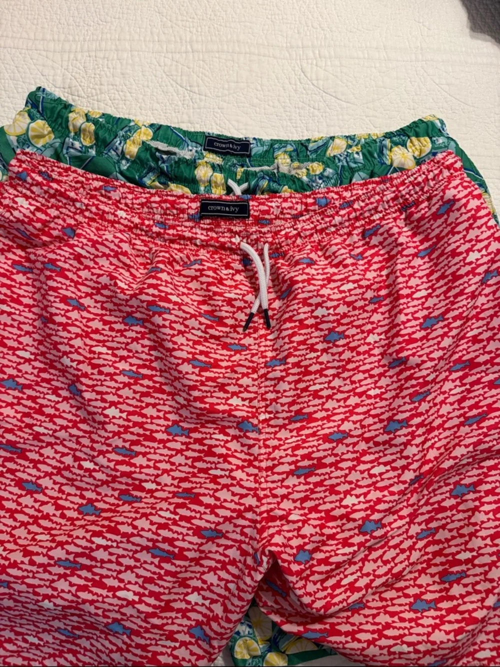 2 Pair Men’s Crown & Ivy Swim Shorts